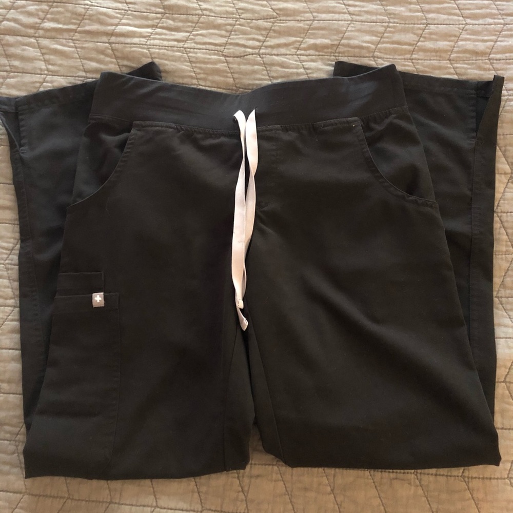 Figs Kade XSP black pants, GUC